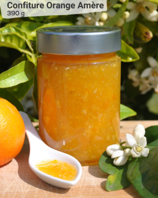 Confiture Orange Amère 390g - LES VERGERS DE BOIRIE A MENTON